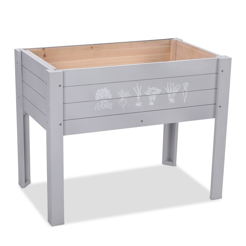 Chonsun Kids Raised Garden Bed 30 x 24 x 18