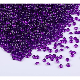 10000 Pcs/pack mesa para boda Scatter Confeti cristales diamantes de imitación 4,5 mm Acrílico para Boda, Novia, ducha, jarrón Fillers, jarrón Beads decoraciones, Púrpura oscuro
