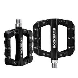 ROCKBROS | Pedales Ultraligeros para Ciclismo BMX, Montaña Y Ruta - Color Negro
