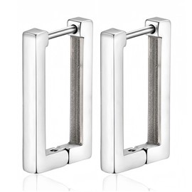 Aucuu Hoop Earrings for Women, Hypoallergenic Triangel Rhombus Rectangular, Geometric Earrings, Minimalist Earrings Birthday Gifts for Women Girls