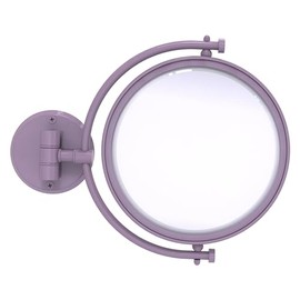 Allied Brass WM-4/4X-LVN 8 Inch Wall Mounted Make-Up Mirror 4X Magnification, Lavender