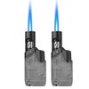 Torch Lighter, 2 Pack Mini Butane Refillable Jet Flame Torch