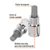 Truper D-1241-3/8, Dados de punta hexagonal, cuadro 1/2" de 3/8"