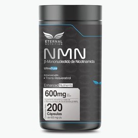 NMN  RESVERATROL ULTRA PURE 200 capsulas (600mg por porcion) Mononucleotido de Nicotinamida, Produccin de NAD, by Eternal Nutrition - Ingredientes... 