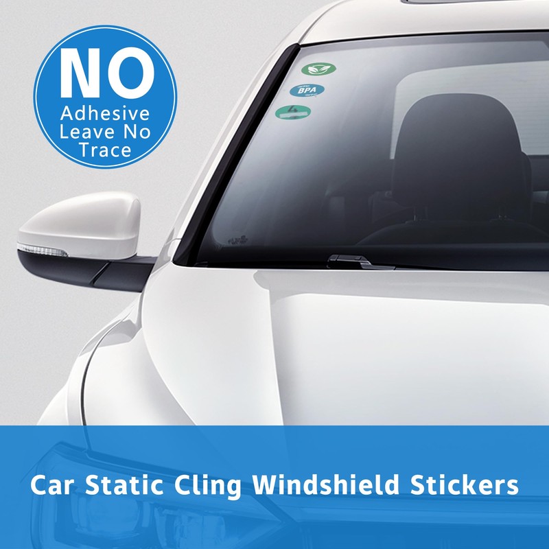 Windshield Sticker Applicator 5 Pack 5"x7" Static Cling for Stickers