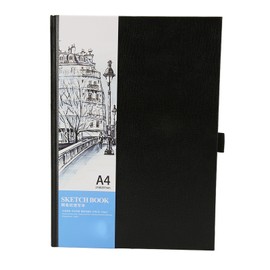 80 Sheets A4 Sketch Book Multipurpose 130gsm Hardcover Drawing Notebook for Pencil Charcoal Chalk Graphite Crayons Ink and Watercolors