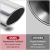 LCGP 2 Pcs 2.5" Inlet Exhaust Tips,2.5" Inlet x 4"