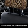Sanghing 2 Pack Cheetah Print Car Seat Headrest Cover, Soft