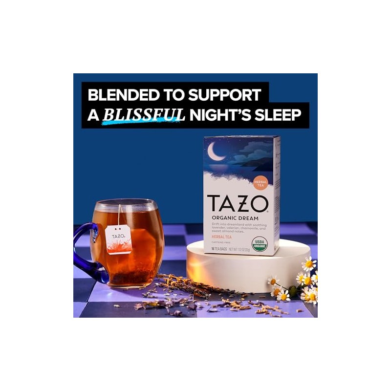 TAZO Organic Dream Herbal Tea - Relaxing Chamomile & Lavender