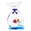 GlassOfVenice Murano Glass Aquarium Bag with Tropical Fish