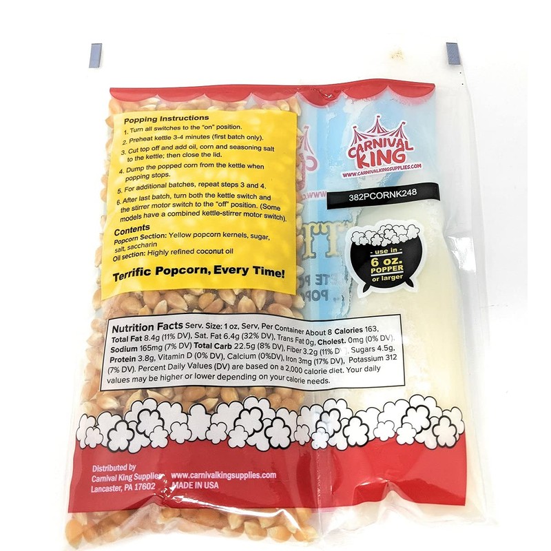 Al In One Kettle Corn Kit for 6 OZ popper