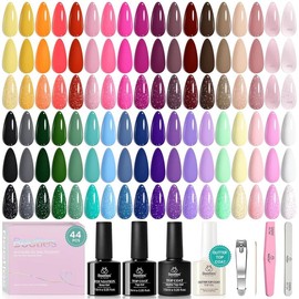 Beetles Fall Gel Nail Polish Set Soak Off UV LED Nail Gel for Autumn Winter Manicure Nail Art Gifts for Women Long-Lasting Gel Polish:_36 Colors 5ml Vivid Seasons