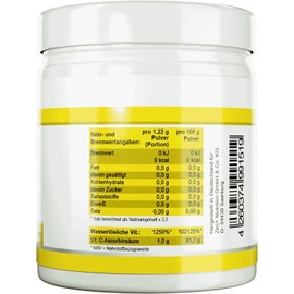 Health and Calciumascorbat Acid-Free Vitamin C | Improved Absorption | Super Compatibility in High Levels | Powder | 250 g | Made in Germany
