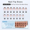 Dsixnails 150 Uñas Postizas En Tonos De Piel Para Mujer