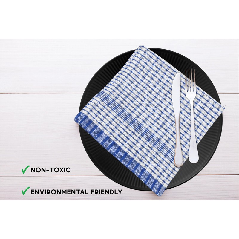 GABA Kitchen Towels 4 Pack 60x90cm, Pre Shrunk, Machine Washable,