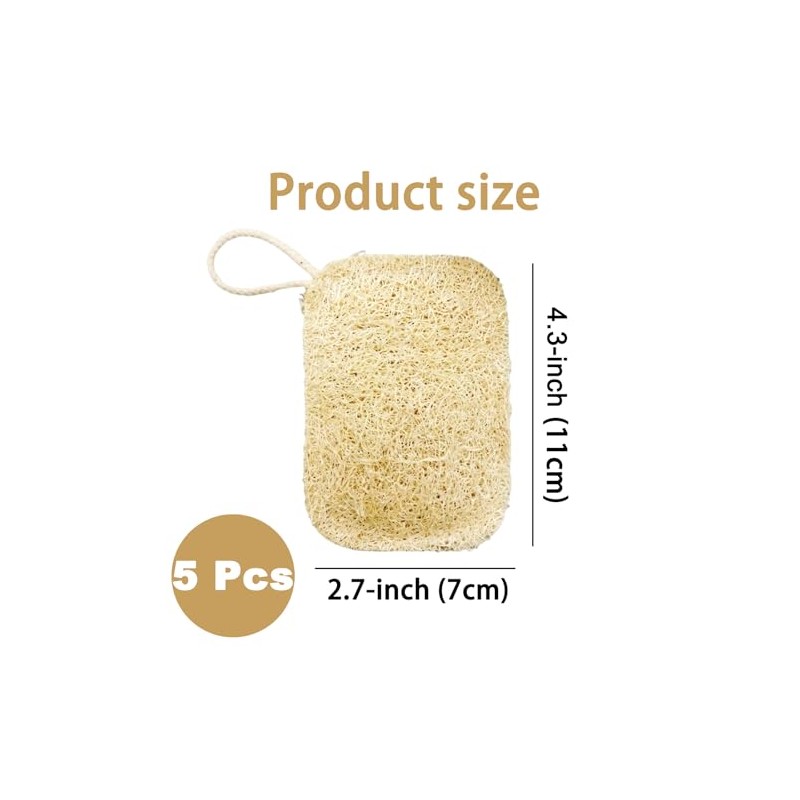 Esponjas Lufa Naturales Puras Ideales Cocina Baño Espalda Ducha Protección