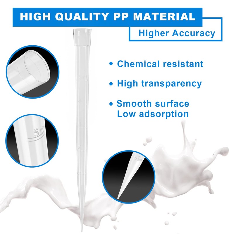 ONiLAB Pipette Tips 5000ul/ 5mL 100 PCS Lab Universal Plastic