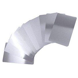 3416 PPLS Metal Card Business Card Laser Processable 5 Silver Gray 100 Sheets