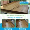 Aqua Coat Water-Based Clear Wood Grain Filler Gel, Fast-Drying, Low