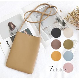 NOA LINO Smartphone Pouch, 7 Colors to Choose from, Shoulder Bag, Women's, Smartphone Pochette, Mobile Pouch, Crossbody Hanging, Simple, blue