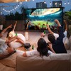 Projector Screen Outdoor, Vamvo Projector Screen with Stand Portable 80"