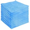 Microfibre Cleaning Cloths, Blue, 50-Pack, Lint-Free