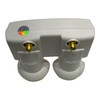 GOLDEN MEDIA LNB Monobloc Twin 0.1 DB Full HD 3D