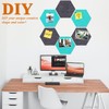 HULAVO Large Hexagon Felt Cork Board Tiles, Self Adhesive DIY