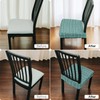 Lawalon Heavyweight Cotton Dining Seat Covers for Chairs (Blue, Set