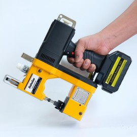 Cordless Bag Sewing Machine | Portable Industrial Bag Closer | 2-Second Fast Sealing for Woven PP/Canvas/Jute Bags | Factory & Farm Bag Stitcher (Yellow, Lithium Battery - 36V DC)