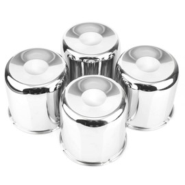 RTRHINOTUNING 4.88 in Trailer Wheel Center Caps Push Through Center Caps for Truck RV Rims 4.88" Center Bore Closed-End Hub Caps