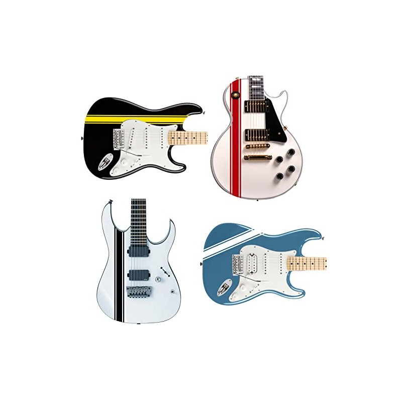 Guitar or Bass Racing Stripe Sticker - Fits All Guitars