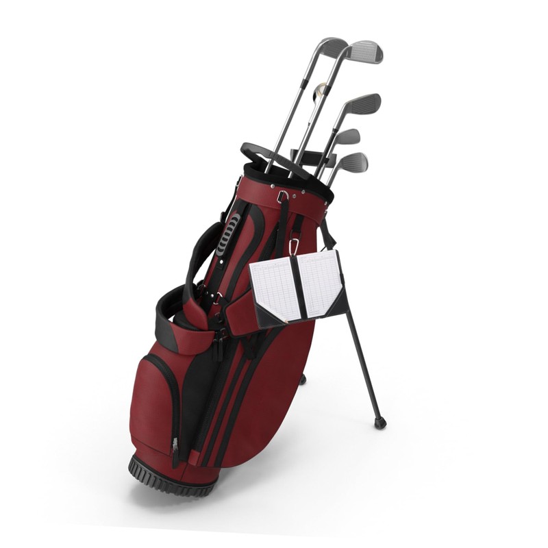 Kisangel Pu Leather Golf Scorecard Holder Stylish Scorebook for Golfing