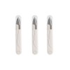 Stainless steel scissors with protective cover that prevents thread cutting