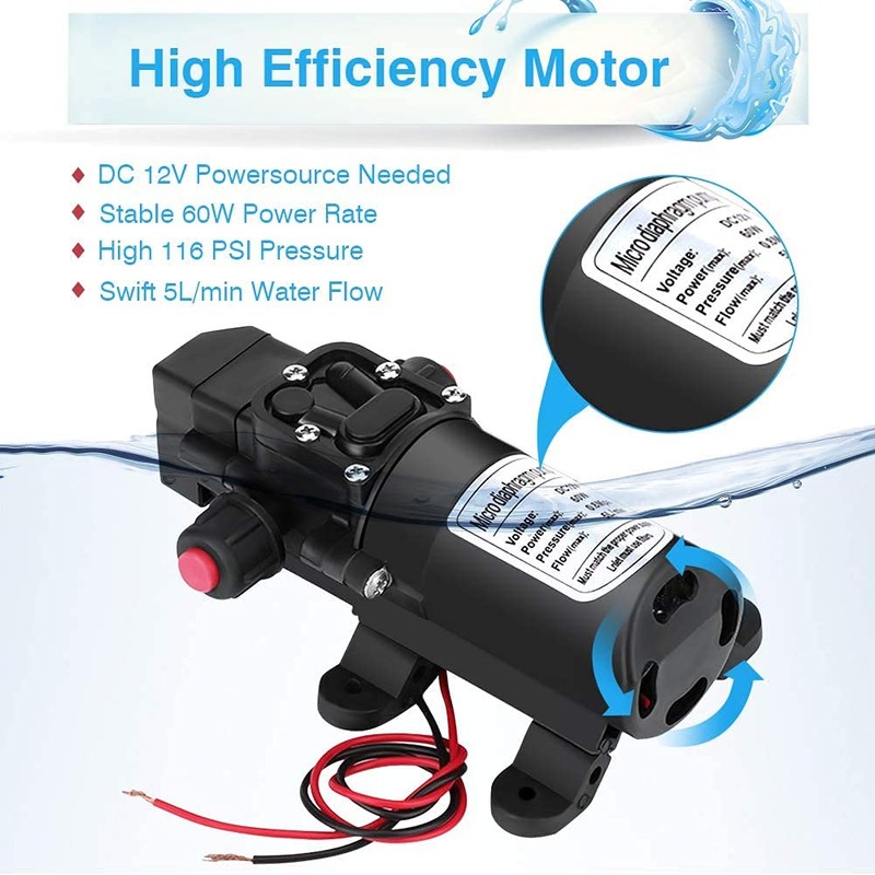 Bomba de agua automática de 12 V , diafragma de