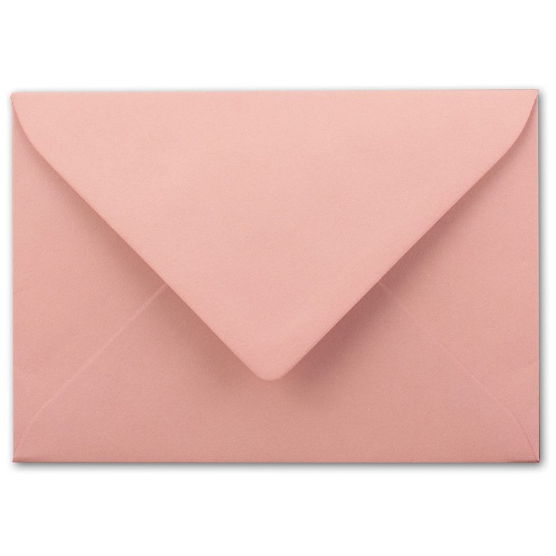75 envelopes old pink (pink) - DIN C6 - lined