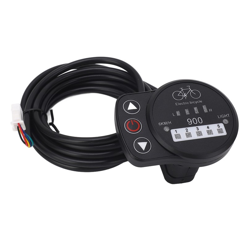 36V 48V Electric Bike LED Meter Speed Battery Power Headlight