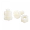 sourcing map 20 Pairs Nylon Screw Nut Assortment, M8x16mm Slotted