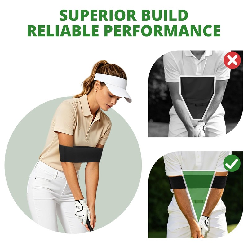 DAOLONG Golf Swing Arm Band, Swing Posture Fixing Golf Training