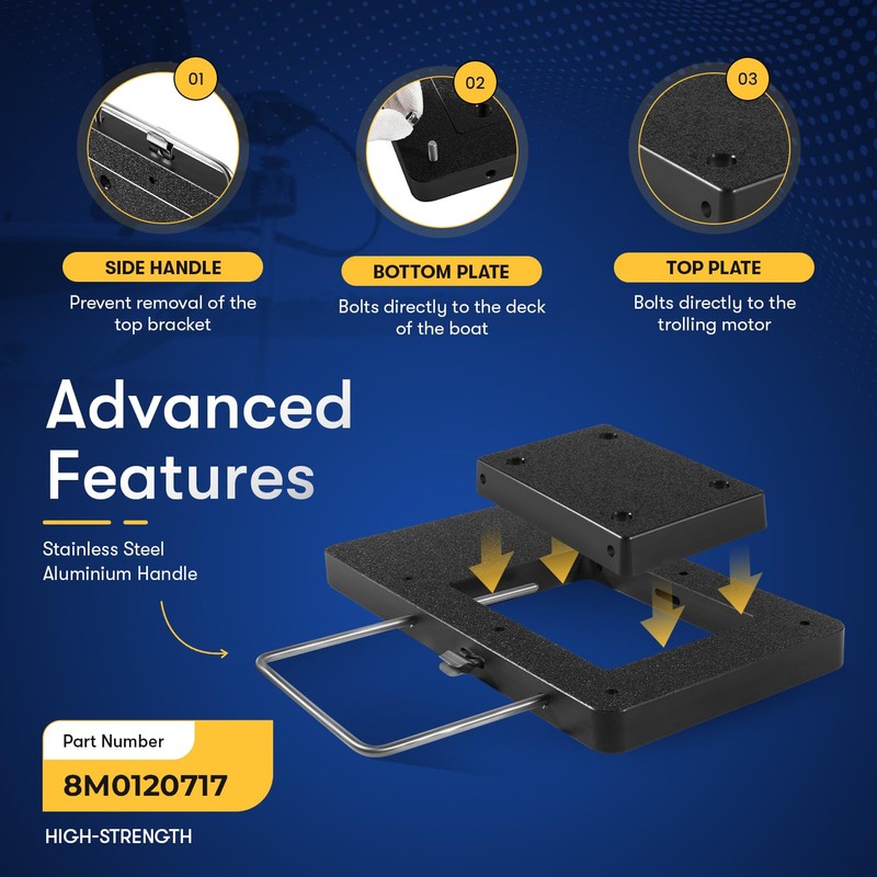 8M0120717 Xi Series Quick-Release Mounting Bracket Kit Replace for MotorGuide