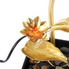 Tabletop Waterfall Fountain 3 Tier Lotus Leaf LED Light Circulating