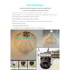 Creative Boho Lamp shade hand woven Rattan Pendant light shade,Natural,Rattan
