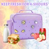 Uxeqtop Cute Lunch Bag (Purple)