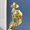 Thinker Statue Vivid Shape Compact Synthetic Resin Attractive Decorative Silence