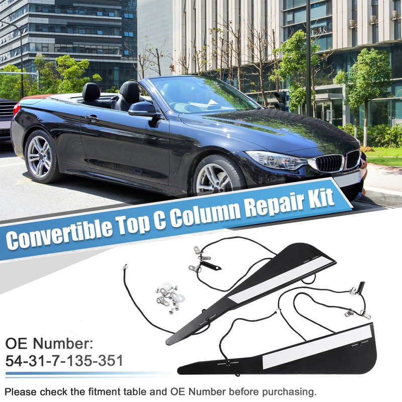 X AUTOHAUX Convertible Hood C Column Repair Kit Replacement 54-31-7-135-351