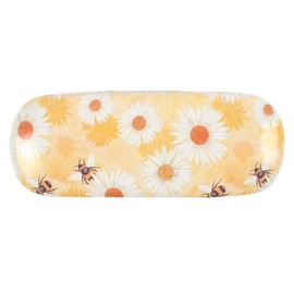 something different Elegant Yellow Polyurethane Bee & Daisy Delight Glasses Case - 4cm x 16cm (1 Pc.) - Unique & Eye-Catching Design, Durability Idea