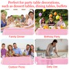 PLULON 4 Pcs Pink Tablecloths Plastic Disposable Table Cover for