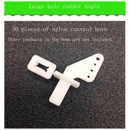 Nylon Control Horn, 30 Pieces of Four-Hole Control Horn Rudder Angle Control Horn Kit for Kt Model Aircraft Such As Rudder and Aileron.