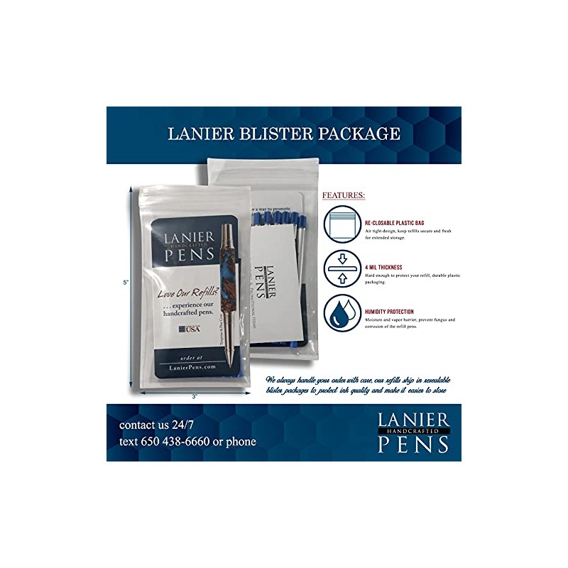 2 Pack - Med-Red Ink P900 Schmidt Parker Style Ballpoint