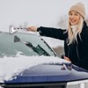 ZONETECH Heated Car Window Ice Scraper with LED Light–Extendable Auto